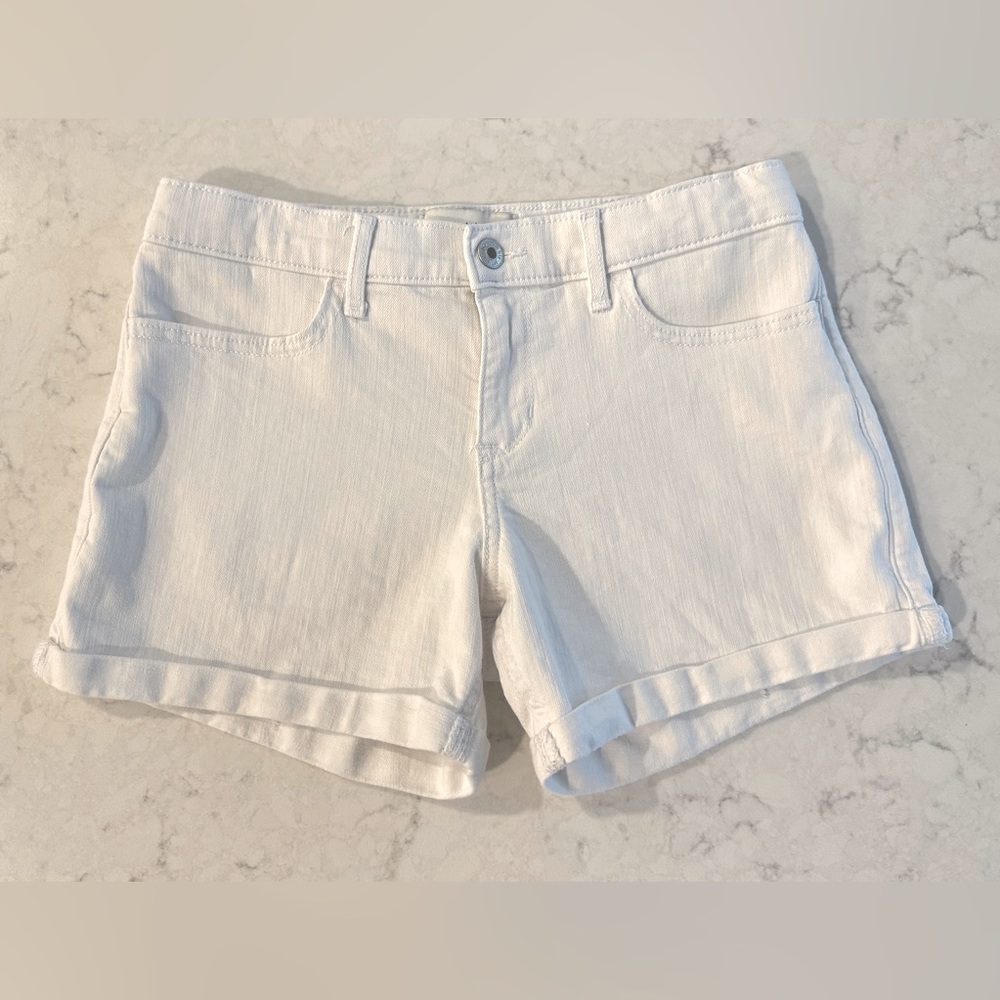 abercrombie kids White Girls Denim Shorts